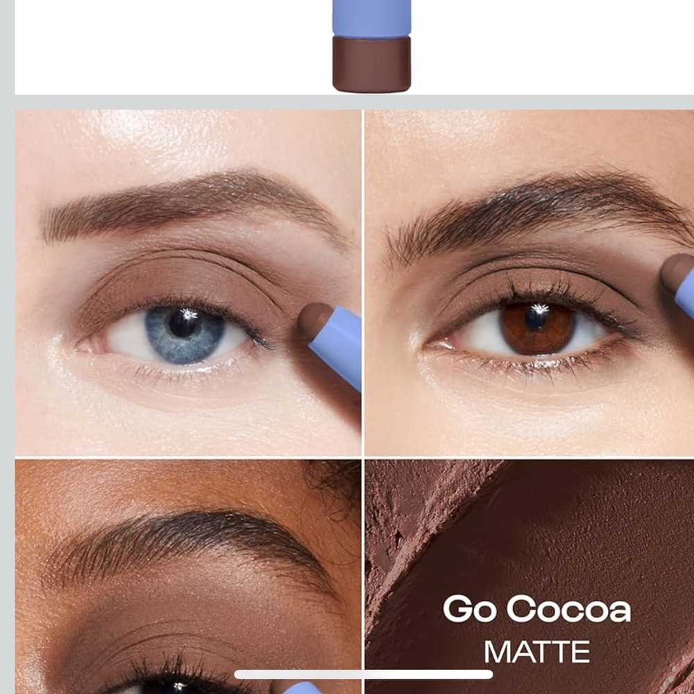 eyeshadow/eyeliner stick in matte dark chocolate ‘Go Cocoa’ (11th hour alleyoop)